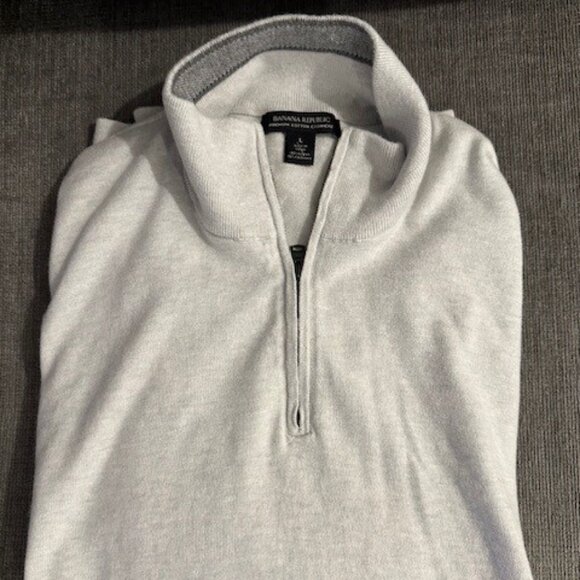 Banana Republic Quarter Zip Sweater - Picture 1 of 2